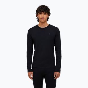 Мъжка термоактивна блуза с дълъг ръкав Peak Performance Magic Crew Wool-Blend Baselayer black/black