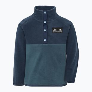 Детски поларен суитшърт Didriksons Monte 6 Half Button mountain blue