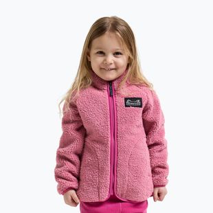 Детски поларен суитшърт Didriksons Gibbsc 2 Fz heather pink/cactus pink