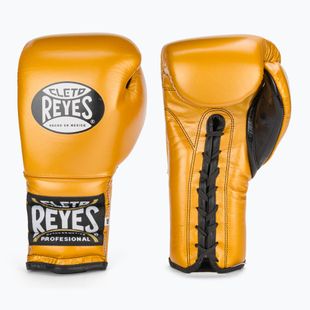 Боксови ръкавици Cleto Reyes Lace Up Sparring gold