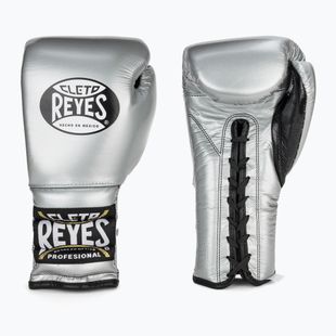 Боксови ръкавици Cleto Reyes Lace Up Sparring silver