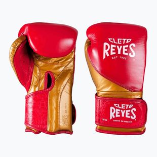 Боксови ръкавици Cleto Reyes High Precision Training Leather red/gold