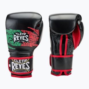 Боксови ръкавици Cleto Reyes Velcro Sparring black/red/white green red