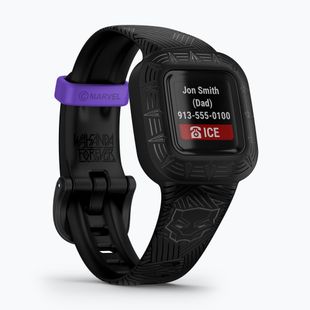Детски смартбанд Garmin Vivofit Jr 3 Marvel Black Panther black
