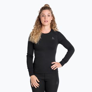 Дамска термоактивна блуза ODLO Active Warm Bl Top Crew Neck black