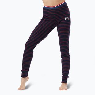 Дамски термо панталони ODLO Active Warm Originals Stripes Bl Bottom Long dark sapphire