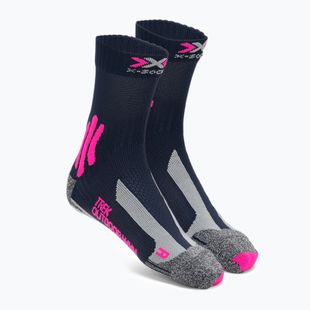 Дамски чорапи X-Socks Trek Outdoor midnight blue/pink/lt grey melange