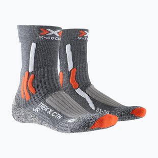 Чорапи X-Socks Trek X CTN stone grey melange/ x-orange