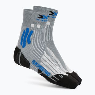 Мъжки чорапи за бягане X-Socks Run Speed Two 4.0 pearl grey/invent blue