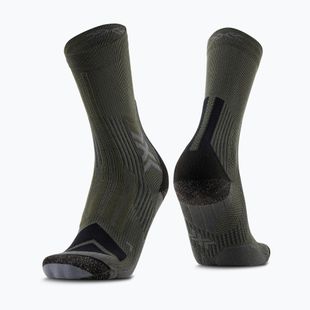 Чорапи X-Socks men's Hike Expert Silver Crew green/black