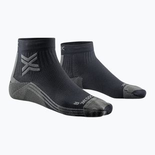 Дамски чорапи за бягане X-Socks Run Discover Ankle black/charcoal