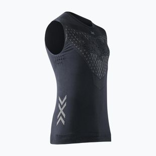 Мъжка тениска за бягане X-Bionic Twyce Run Singlet черно/антрацит