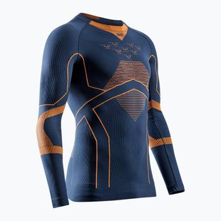 Мъжка термо блуза с дълъг ръкав X-Bionic Energy Accumulator Light Shirt marine / orange