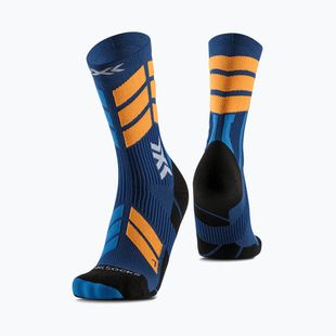 Скиорски чорапи X-Socks X-Country Perform Crew marine/orange