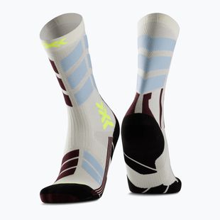 Дамски скиорски чорапи X-Socks X-Country Perform Crew light sand/cool water