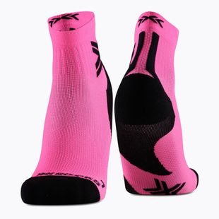 Мъжки чорапи X-Socks Run Discover Ankle fluo pink/x black