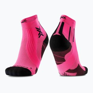 Мъжки чорапи X-Socks Run Perform Ankle fluo pink/x black
