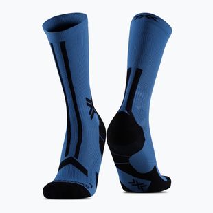 Мъжки чорапи X-Socks Trailrun Discover Crew mineral blue/x black