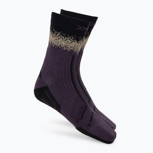 Чорапи X-Socks Terraskin Perform Crew deep purple/x black/sand