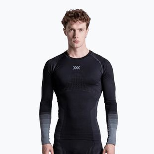 Мъжки термоактивен суитшърт X-Bionic Invent Graphics LS x black/dark grey