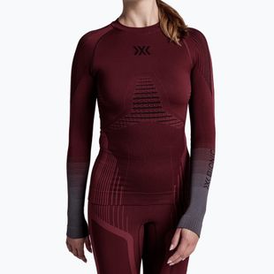 Дамски термоактивен суитшърт X-Bionic Invent Graphics LS oxide red/x black