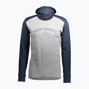Мъжки термо суитшърт SCOTT Defined Merino Hoody dark blue/light grey melange