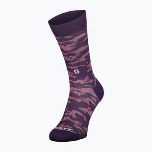 Чорапи SCOTT Trail Camo Crew dark purple/white