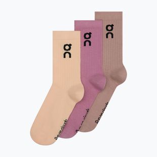 Чорапи On Logo High 3 pack sherbet/rhodonite