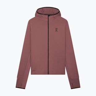 Мъжки суитшърт за бягане On Climate Zip Hoodie barberry