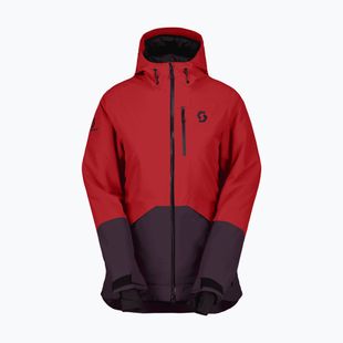 Дамско скиорско яке SCOTT Ultimate Dryo Ripstop power red/rich purple