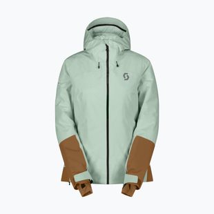 Дамско скиорско яке SCOTT Ultimate Dryo Tech fresh green/bread brown