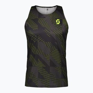 Мъжка тениска за бягане SCOTT RC Run Tank black/yellow