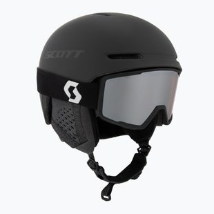 Скиорска каска SCOTT Track + Goggles Factor Pro Combo mineral black/amp silver chrome