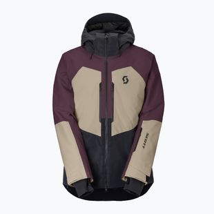 Мъжко скиорско яке SCOTT Ultimate Dryo cocoa red/portobello beige