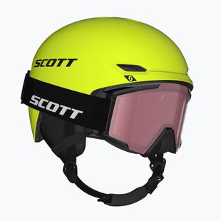 Детска скиорска каска SCOTT Track + Gogle Factor Pro Combo neon yellow/black