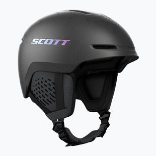 Скиорска каска SCOTT Track granite black/holo silver