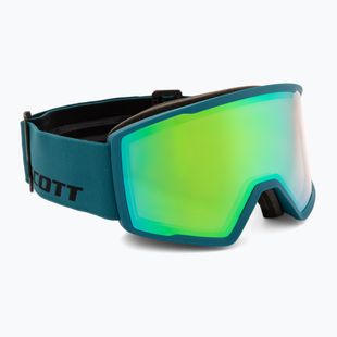 Скиорскa маска SCOTT Trace Pro petrol green/green chrome
