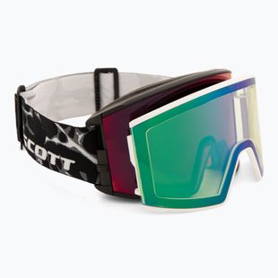 Скиорскa маска SCOTT React Light Sensitive granite black/white/amp red chrome