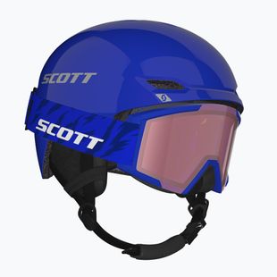 Детска скиорска каска SCOTT Track + Gogle Factor Pro Combo blue/grey