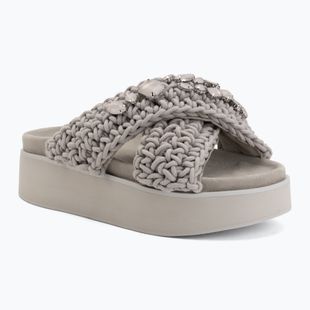 Дамски чехли INUIKII Woven Stones Platform stone grey