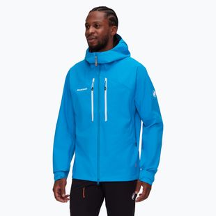 Мъжко дъждобранно яке Mammut Taiss HS с качулка Glacier Blue