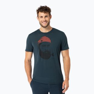 Мъжка тениска super.natural Sailor Tee blueberry/jet black/high risk red