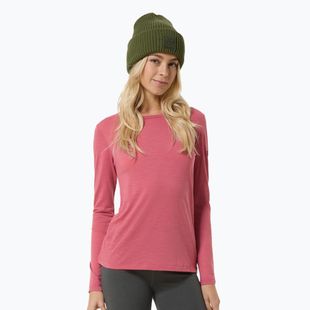 Дамска блуза с дълъг ръкав super.natural Little Heartwood mauwewood/white stone