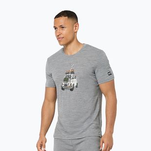 Мъжка тениска super.natural Carski cashmere grey melange/various