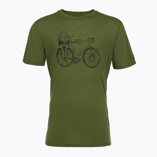 Мъжка тениска Super.natural Bicycle Nomad Tee Chive/Jet Black