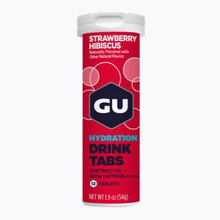 Изотонична напитка GU Hydration Drink 12 таблетки ягода/хибискус