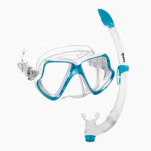 Комплект за шнорхелинг Mares Wahoo aqua/white/clear