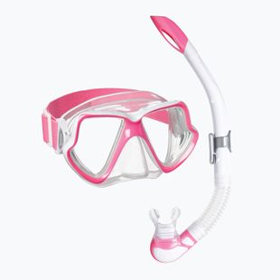 Комплект за шнорхелинг Mares Combo Wahoo Neon pink/white/clear