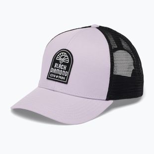 Black Diamond Trucker мека бейзболна шапка в цвят люляк / черно / черно cam patch