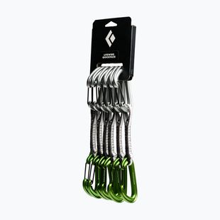 Комплект примки за катерене Black Diamond Litewire Quickpack Set 6 бр. 12 cm envy green